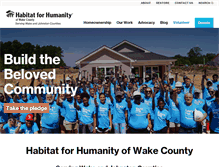 Tablet Screenshot of habitatwake.org